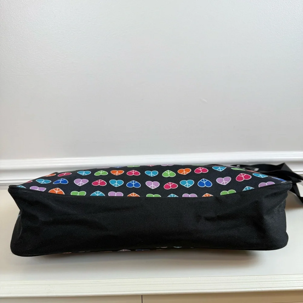 Dickies Rainbow‎ Hearts Crossbody Flap Messenger Large Shoulder Bag Computer